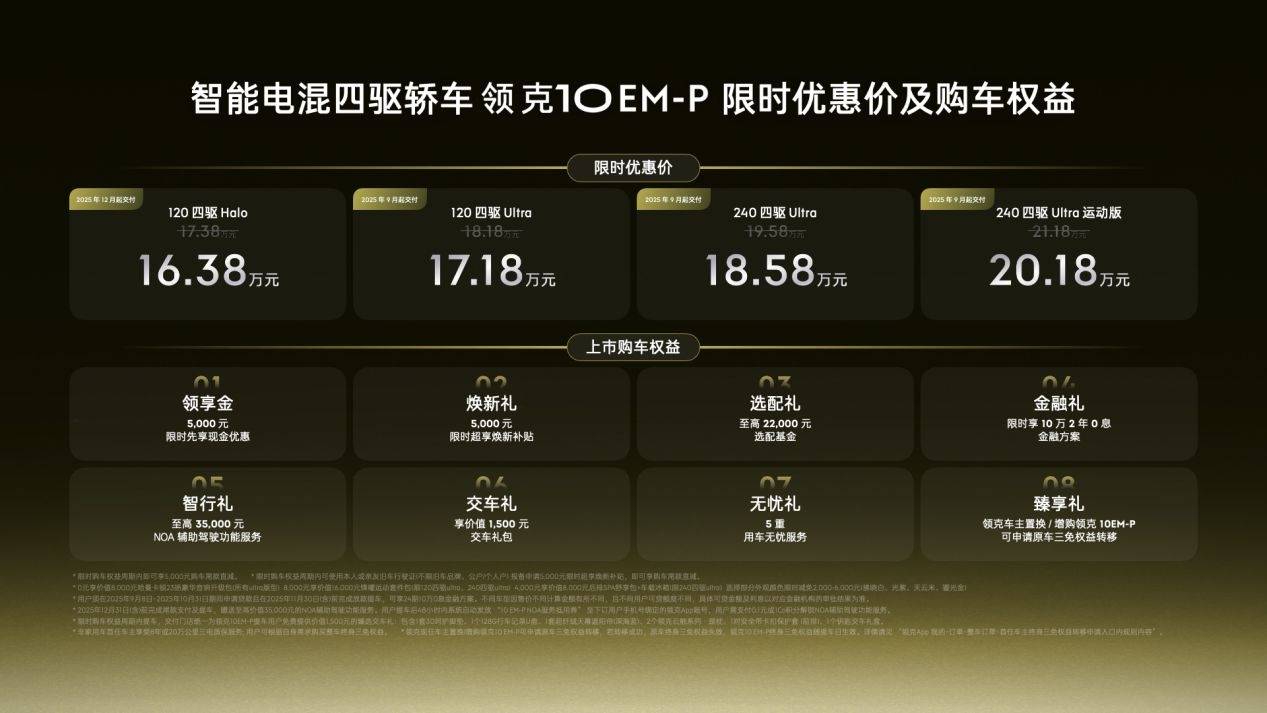 8万元智能电混四驱轿车领克10 EM-P上市凯发K8旗舰厅限时优惠价1638万-201(图7)